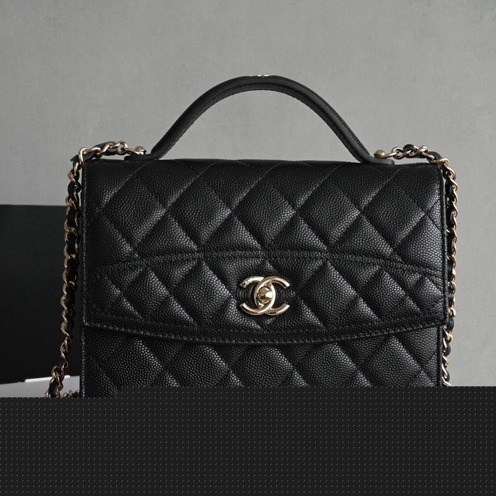 Ch*el top handle bags